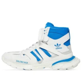 Baskets Balenciaga x adidas Originals Track Forum « White Blue » 712828W3CZ19040