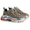 Baskets Balenciaga x Gucci Triple S « The Hacker Project Beige » 681066-ULZ10-9795
