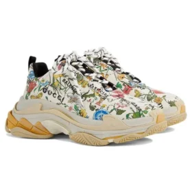 Baskets Balenciaga x Gucci Triple S « The Hacker Project Floral » 681068-UL110-8461