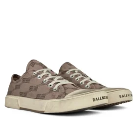 Baskets basses Paris « Coton BB Monogram Tan et caoutchouc blanc » 688757W3RQ22298 Baskets basses Paris « Coton BB Monogram Tan et caoutchouc blanc » 688757W3RQ22298