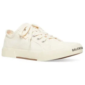 Baskets basses Paris « Coton blanc déchiré et caoutchouc blanc » 688757W3RC59090