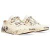 Baskets basses Paris « Coton blanc déchiré et caoutchouc blanc avec graffitis » 688757W3RR59010