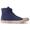 Baskets basses Paris « Coton déchiré indigo et caoutchouc blanc » 688752W3RC14990