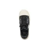 Baskets basses Paris « Coton déchiré noir et caoutchouc blanc » 688754W3RC21090
