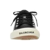 Baskets basses Paris « Coton déchiré noir et caoutchouc blanc » 688754W3RCB1090