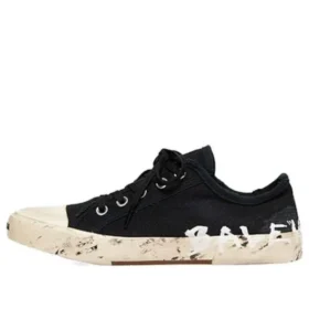 Baskets basses Paris « Coton noir déchiré et caoutchouc blanc avec graffitis » 688754W3RR51099 Baskets basses Paris « Coton noir déchiré et caoutchouc blanc avec graffitis » 688754W3RR51099