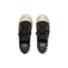 Baskets basses Paris « Coton noir déchiré et caoutchouc blanc avec graffitis » 688754W3RR51099