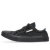 Baskets basses Paris « Coton noir déchiré et caoutchouc noir » 688754W3RP21010