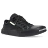 Baskets basses Paris « Coton noir déchiré et caoutchouc noir » 688754W3RP21010