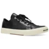 Baskets basses Paris « Cuir noir et caoutchouc blanc » 688757W3RCB1090