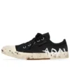 Baskets basses Paris Graffiti « Coton déchiré noir et blanc » 688757W3RR51099