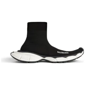 Baskets à chaussettes 3XL « Black Recycled Knit » 758483W2DG11090