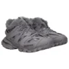 Baskets de course « Fausse fourrure grise » 668556W3CQ11800