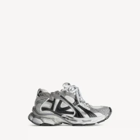 Baskets de course pour homme en gris/blanc/noir