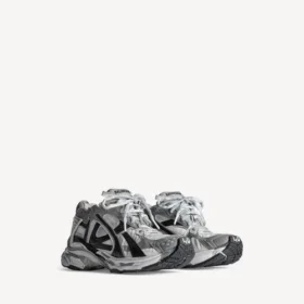 Baskets de course pour homme en gris/blanc/noir