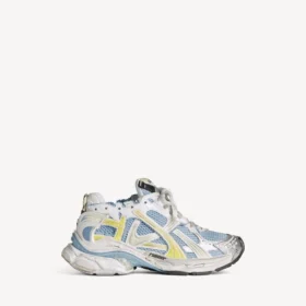 Baskets de course pour femme en bleu/jaune/blanc