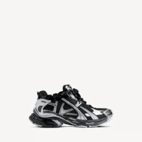 Baskets de course pour homme, noir/argent