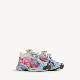 Baskets de course pour femme multicolores