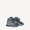 Baskets de course pour homme en gris/bleu marine/bleu clair