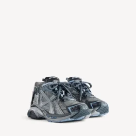Baskets de course pour homme en gris/bleu marine/bleu clair