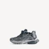 Baskets de course pour homme en gris/bleu marine/bleu clair