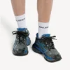 Baskets de course pour homme en maille dégradée, noir/bleu/gris Baskets de course pour homme en maille dégradée, noir/bleu/gris