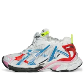 Baskets de course « White Blue Red Mesh and Nylon » 677403W3RB69645