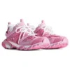 Baskets de sport « Maille rose et tissu aspect daim » 542436W3SU55090