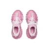 Baskets de sport « Maille rose et tissu aspect daim » 542436W3SU55090