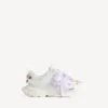 Baskets de sport à nœuds pour femme, blanc/rose Baskets de sport à nœuds pour femme, blanc/rose