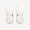 Baskets de sport pour femme avec logo en stencil, rose/blanc