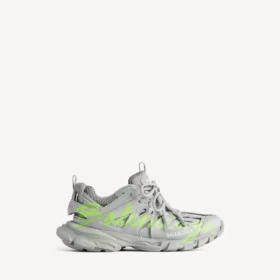 Baskets de sport pour homme « Track Signature » en gris/jaune fluo