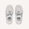 Baskets en daim « Hamptons » pour homme, couleur blanc cassé/noir