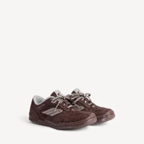 Baskets en daim « Hamptons » pour homme, marron foncé/gris