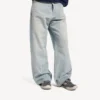 Baskets en denim « Hamptons » pour homme, bleu/blanc cassé