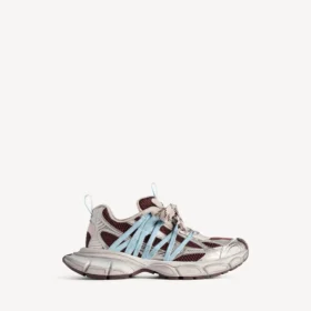 Baskets entrelacées 3XL pour femme, marron/beige/bleu