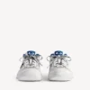 Baskets « Hamptons » effet usé pour homme, en blanc/bleu foncé/gris Baskets « Hamptons » effet usé pour homme, en blanc/bleu foncé/gris