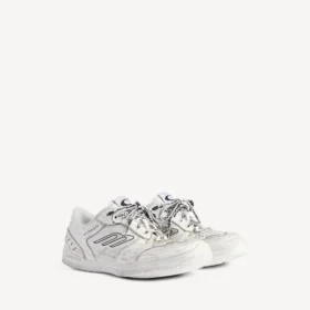 Baskets « Hamptons » pour femme, effet usé moyen, en blanc