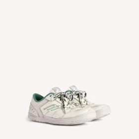 Baskets « Hamptons » pour homme, effet usé moyen, couleur beige/vert