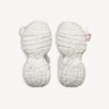 Baskets à lacets 3XL pour femme, en blanc/rose pâle
