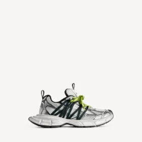 Baskets à lacets 3XL pour homme, gris/jaune fluo Baskets à lacets 3XL pour homme, gris/jaune fluo