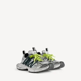 Baskets à lacets 3XL pour homme, gris/jaune fluo Baskets à lacets 3XL pour homme, gris/jaune fluo