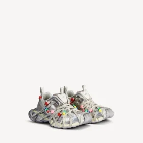 Baskets à lacets Extreme 3XL pour homme, couleur coquille d’œuf/multicolore