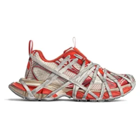 Baskets à lacets extrêmes 3XL « Orange Beige Mesh and Polyurethane » 778698W3XLL7597