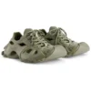 Baskets à lacets HD avec découpes « Vert olive » 702421W3CES3500