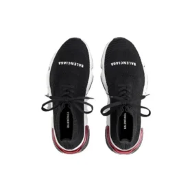 Baskets à lacets Speed 1.0 « Noir, blanc et semelle transparente rouge » 617217W05GG1014