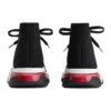 Baskets à lacets Speed 1.0 « Noir, blanc et semelle transparente rouge » 617217W05GG1014