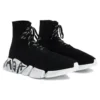 Baskets à lacets Speed 2.0 « Tricot recyclé noir et semelle blanche » 617258W2DD41091