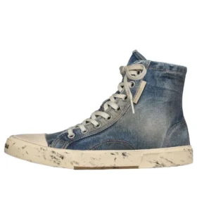Baskets montantes Paris « Blue Destroyed Denim and Rubber » 688756W3RCL4090