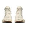 Baskets montantes Paris « Coton blanc déchiré et caoutchouc blanc avec graffitis » 688752W3RR49010